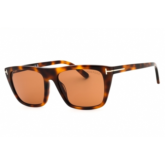 NWT Tom Ford FT1175 Blonde Havana Rectangle 56mm Sunglasses
